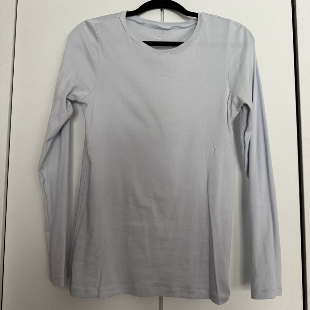 Make an offer! J.Crew Soft Light Blue Long Sleeve Tee Shirt Size Large